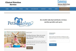Petfoodology blog by Tufts University